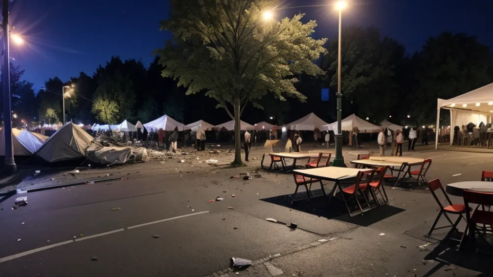 Bătăie în masă la un festival stradal din Germania: Totul a pornit de la o neînțelegere