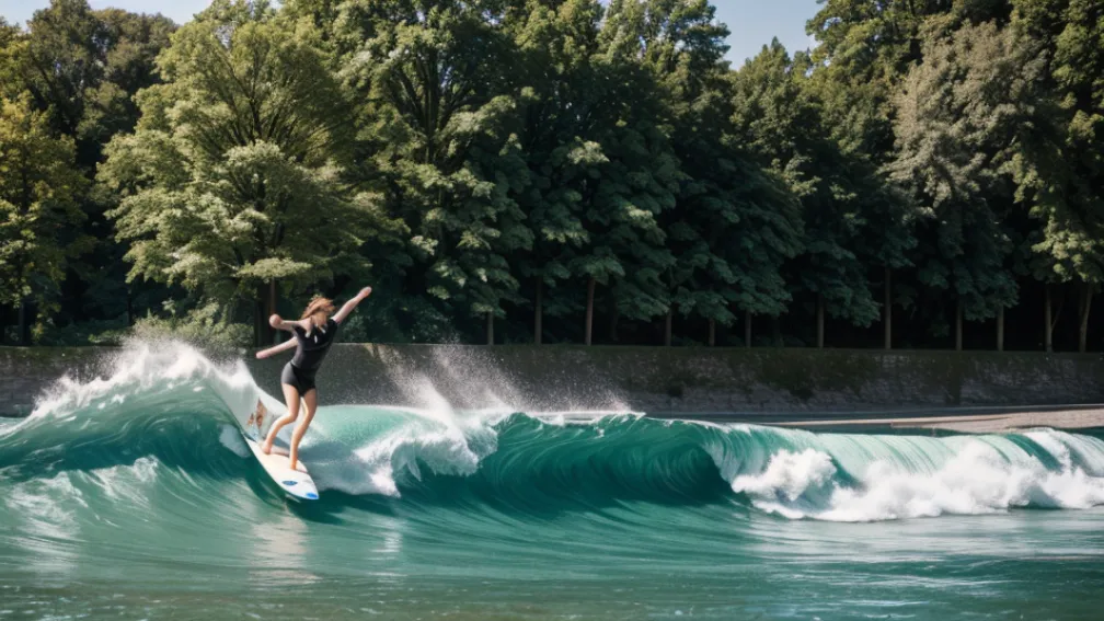 Valul Eisbach din München redeschis după accidentul mortal: Noi reguli stricte pentru surferi