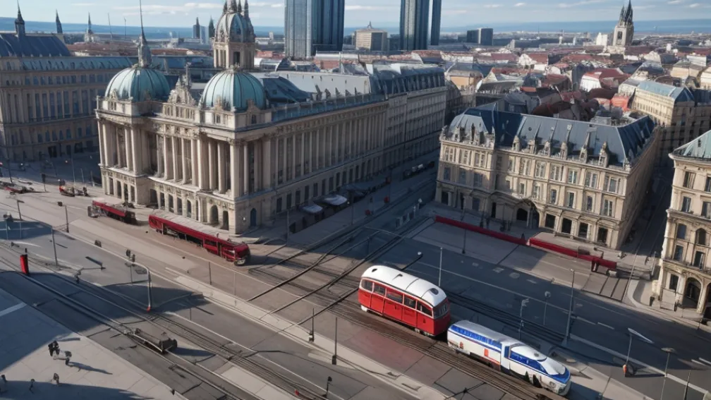 Accident grav la Mannheim: Un tramvai a lovit o persoană în Piața Marktplatz