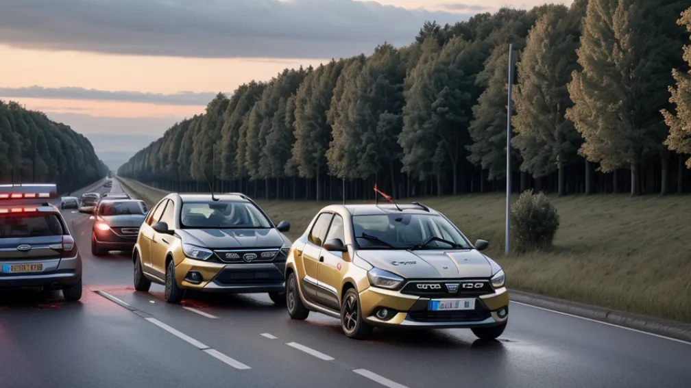 Accident în Germania: Doi răniți într-o coliziune între un autoturism Dacia și un Ford
