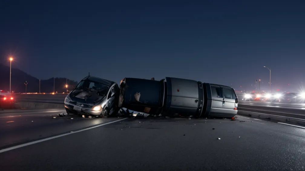 Accident Fatal în Germania: Șofer de taxi (69 de ani) a decedat după ce a intrat cu mașina în parapet pe șoseaua B59