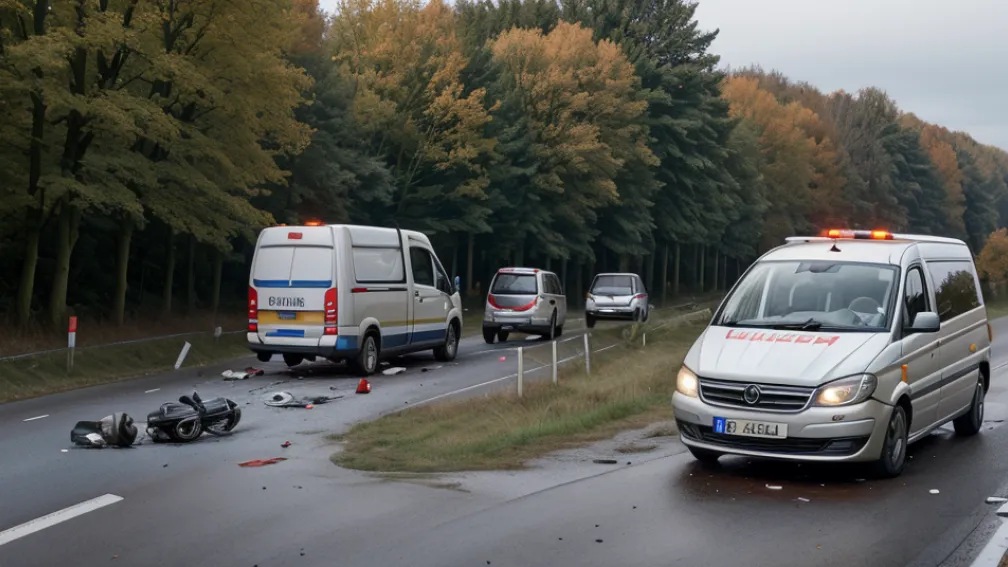 Accident rutier mortal în Germania: Un adolescent de 16 ani a decedat în urma coliziunii cu o dubă în Adenbüttel