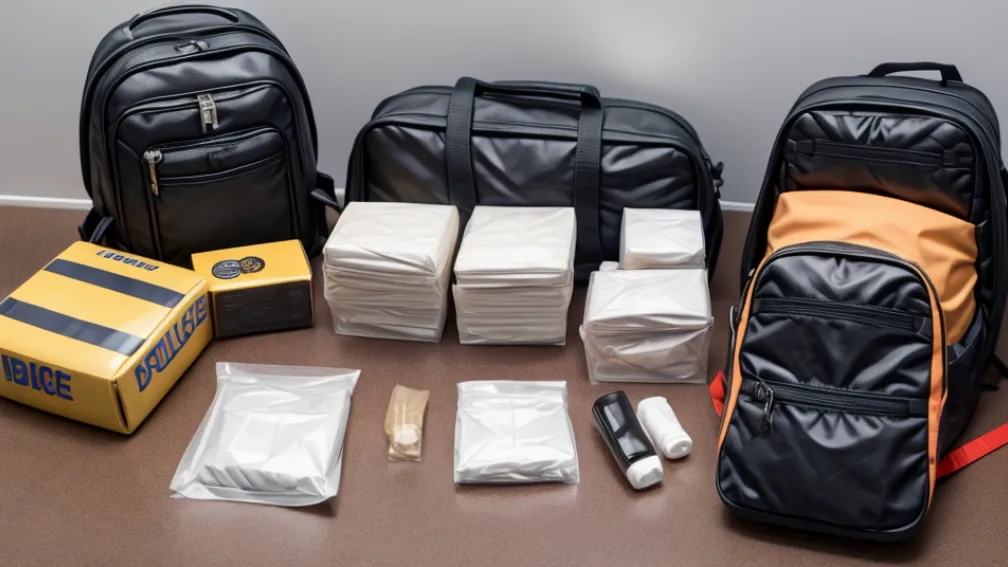 Poliția din Frankfurt a arestat un presupus traficant de droguri cu un rucsac plin de marijuana și cocaină