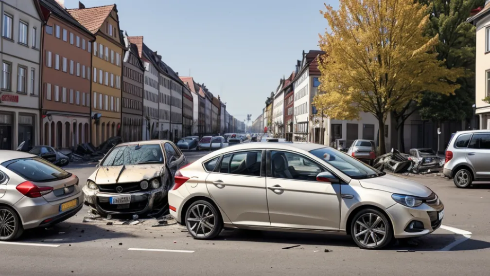 Accident cu trei mașini în Freiburg: Șoferul unui VW a intrat pe contrasens