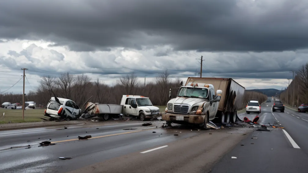 Accident grav în Bad Kreuznach, Germania: Motociclist rănit serios după coliziunea cu un camion