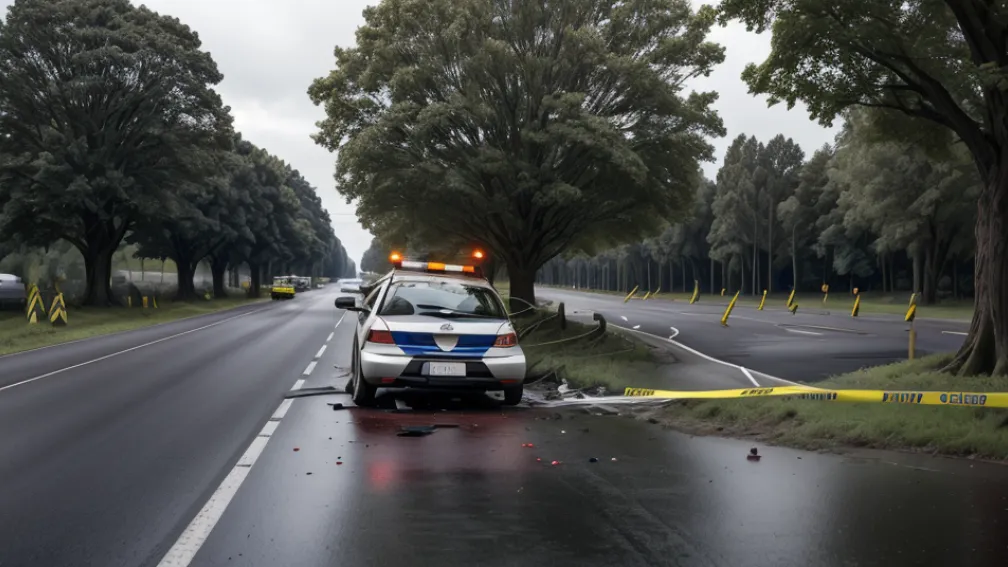 Accident grav în Germania: Șofer de 53 de ani, rănit după ce a lovit un copac