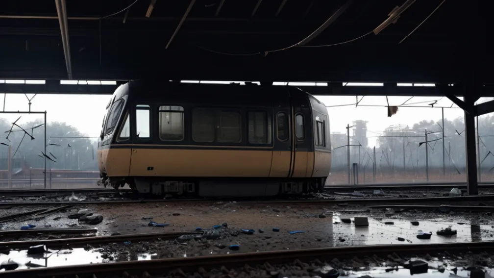 Tren oprit în Germania după ce o sticlă a spart geamul locomotivei în stația Möser