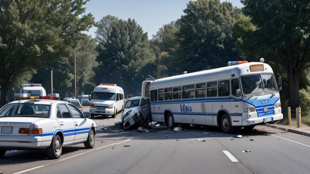 Accident grav în Renkenberge, Germania: Autobuz și autoturism Skoda implicate, șase răniți, inclusiv cinci copii