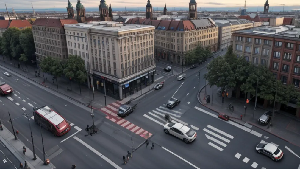 Berlin: Șoferul unui Ford a lovit o femeie pe stradă, victima la spital