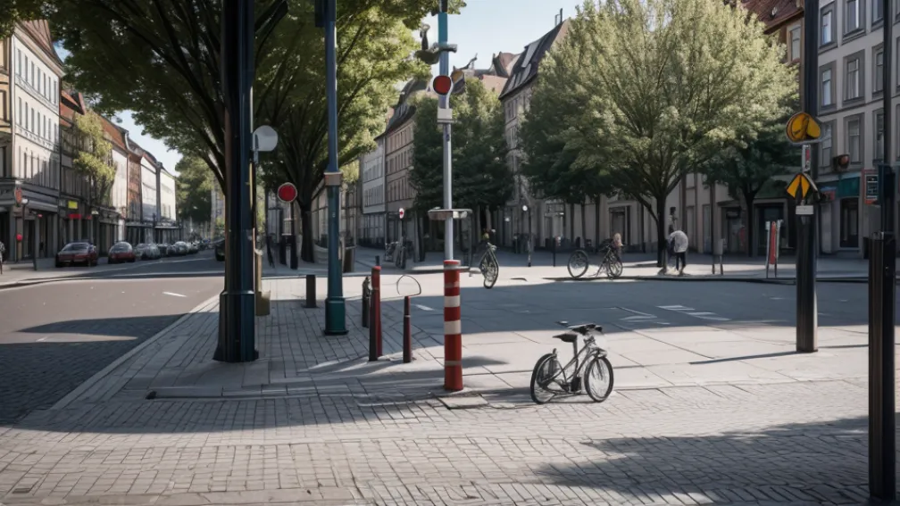 Accident în Bremerhaven: Un biciclist a lovit un pieton lângă o stație de autobuz