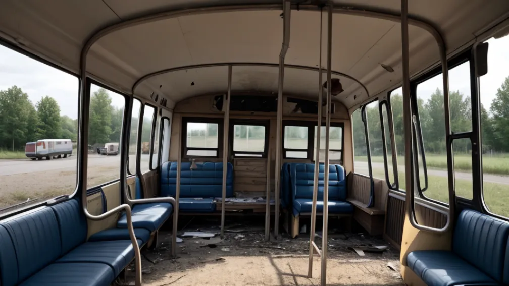 Autobuz vandalizat pe o proprietate privată în Germania, poliția cere ajutorul martorilor