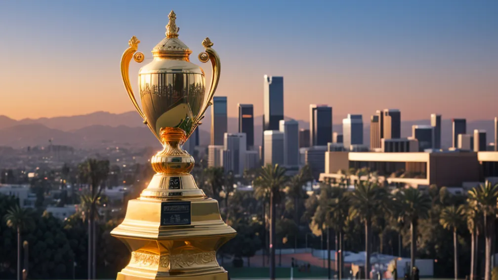 Trofeul Campionatului Mondial al Cluburilor a ajuns în SUA și a fost prezentat la Los Angeles