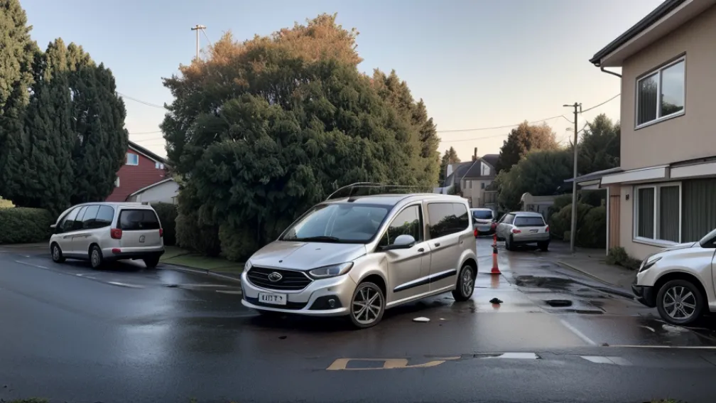 Accident în Germania: Șoferiță a lovit o mașină parcată în timp ce dădea cu spatele