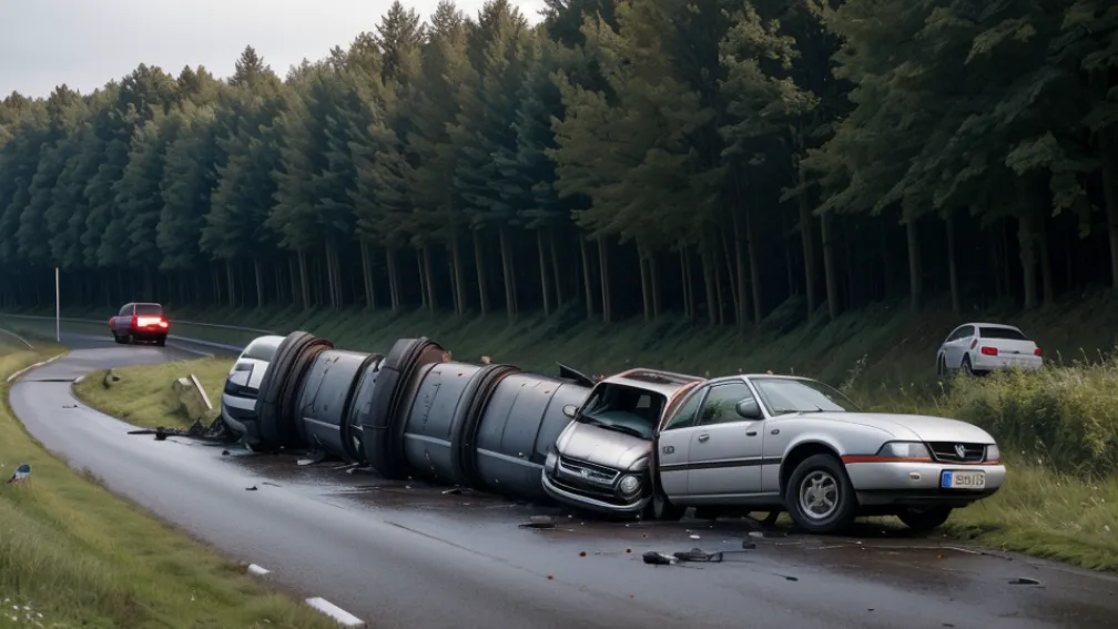 Șofer de 82 de ani, rănit grav după ce s-a răsturnat cu mașina în Bielefeld
