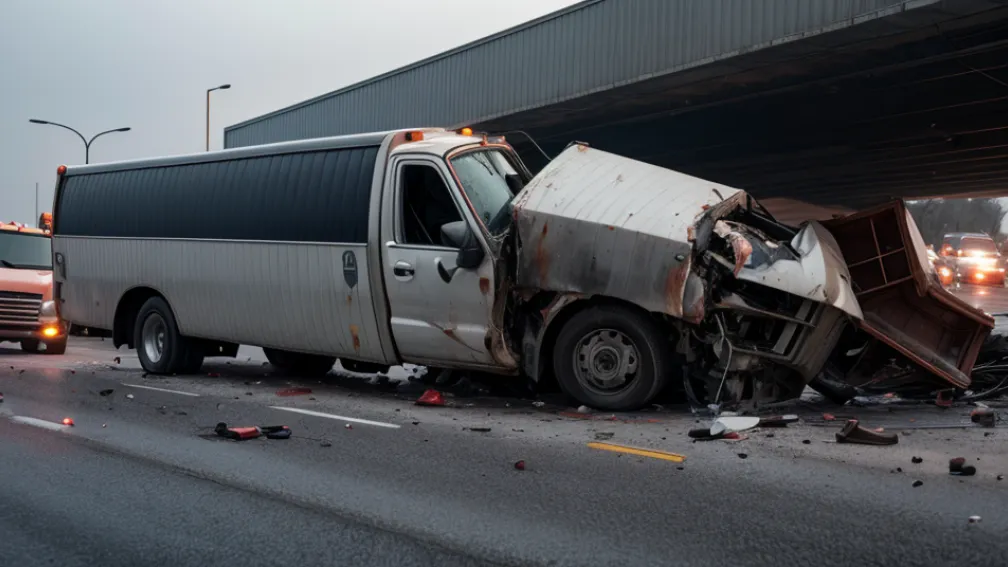 Accident șocant pe autostrada A6 în Bavaria: autoturism strivit între TIR-uri, pasageră în stare critică