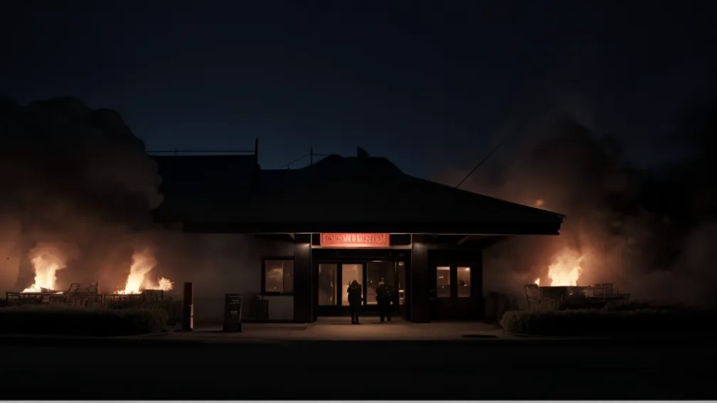 Incendiator filmat de camere: A dat foc unui restaurant în Australia și apoi a luat foc el însuși