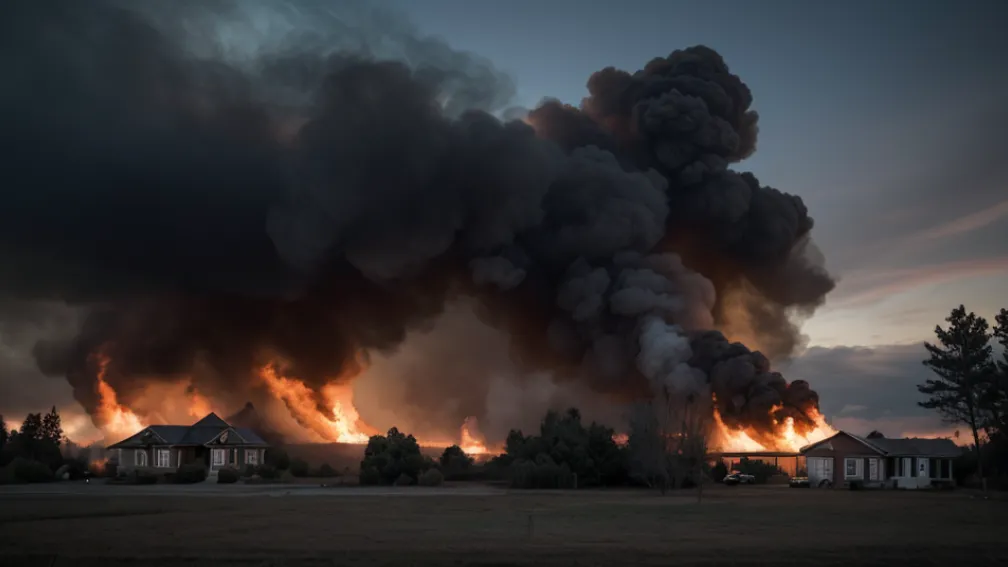 Incendiu puternic în Germania: O casă a ars, o persoană rănită