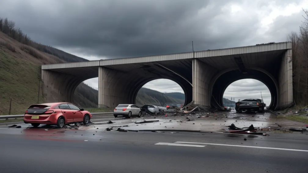 Accident grav lângă Annweiler: Șofer de 74 de ani s-a prăbușit în tunelul Barbarossa pe autostrada B10