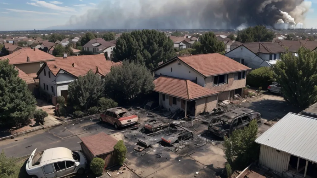 Incendiu puternic în Germania: O anexă a unei case și o mașină nouă, distruse de flăcări, pagube de 250.000 euro