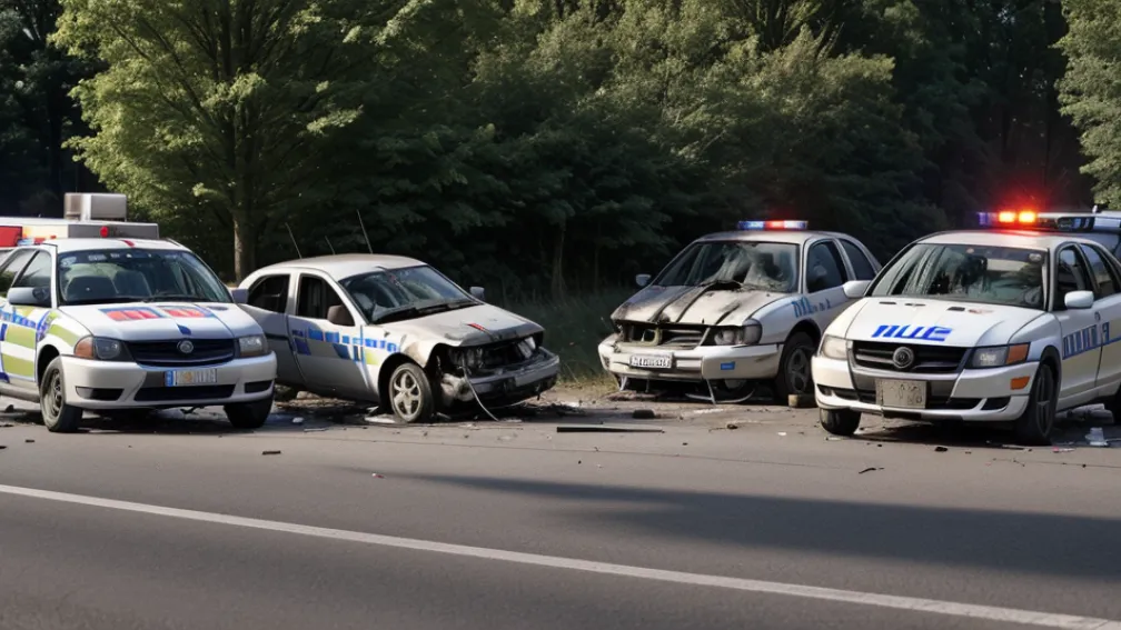 Două persoane grav rănite într-un accident frontal în Germania, lângă Hofheim