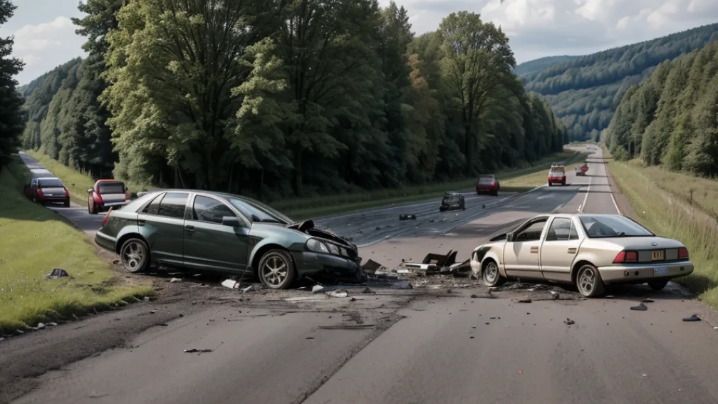 Șofer agresiv provoacă accident cu doi răniți în Germania, lângă Schlierbach