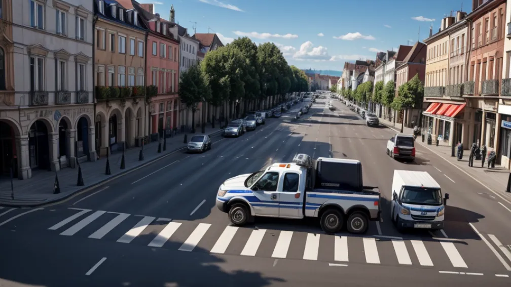 Poliția germană a oprit în Siegen un camion supraîncărcat cu mărfuri periculoase