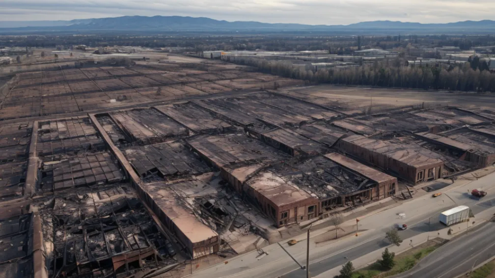 Incendiu major în Germania: Două depozite au ars în Neuwied, pagube de sute de mii de euro
