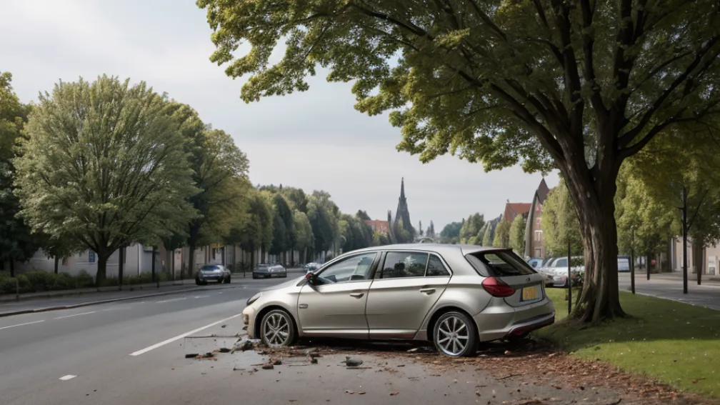 Accident mortal în Germania: Șofer de 61 de ani a decedat după ce a intrat cu mașina într-un copac în Emmerich