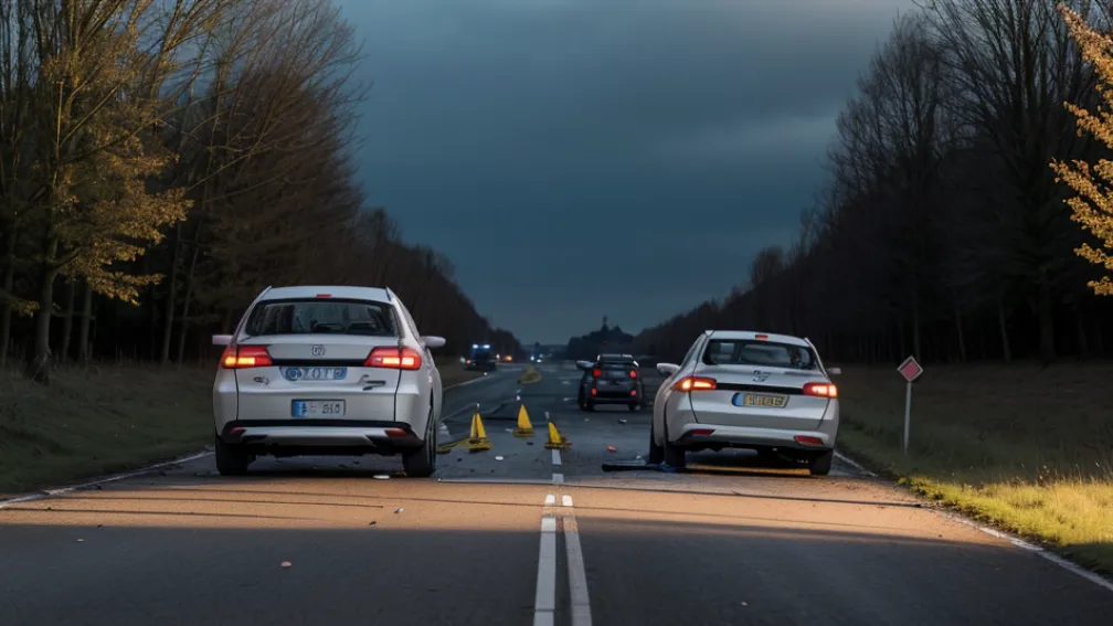 Accident grav în Germania: Trei răniți după o coliziune frontală pe drumul L395