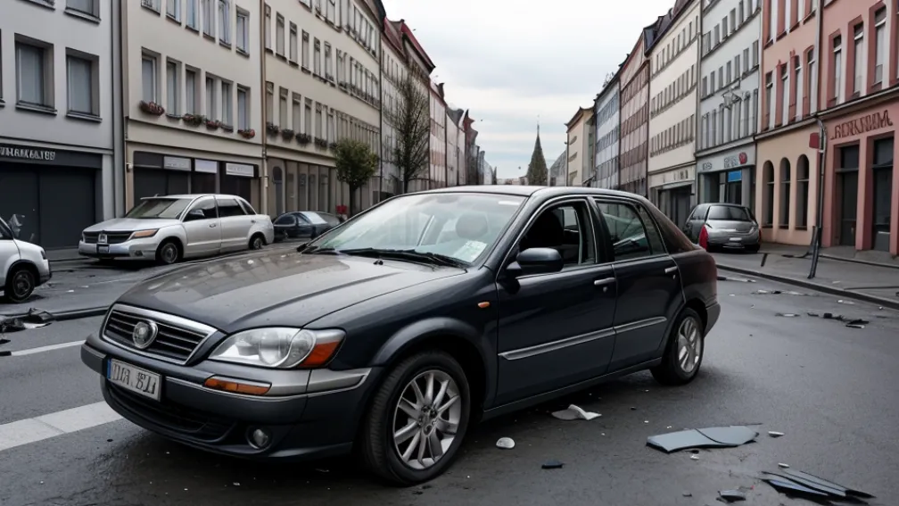 Bani furați dintr-o mașină parcată în Gera, Germania, după spargerea geamului