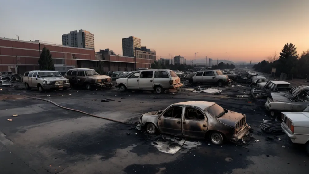 Zeci de furgonete Amazon și Telekom, incendiate la Berlin într-o singură noapte: Poliția investighează posibila incendiere intenționată