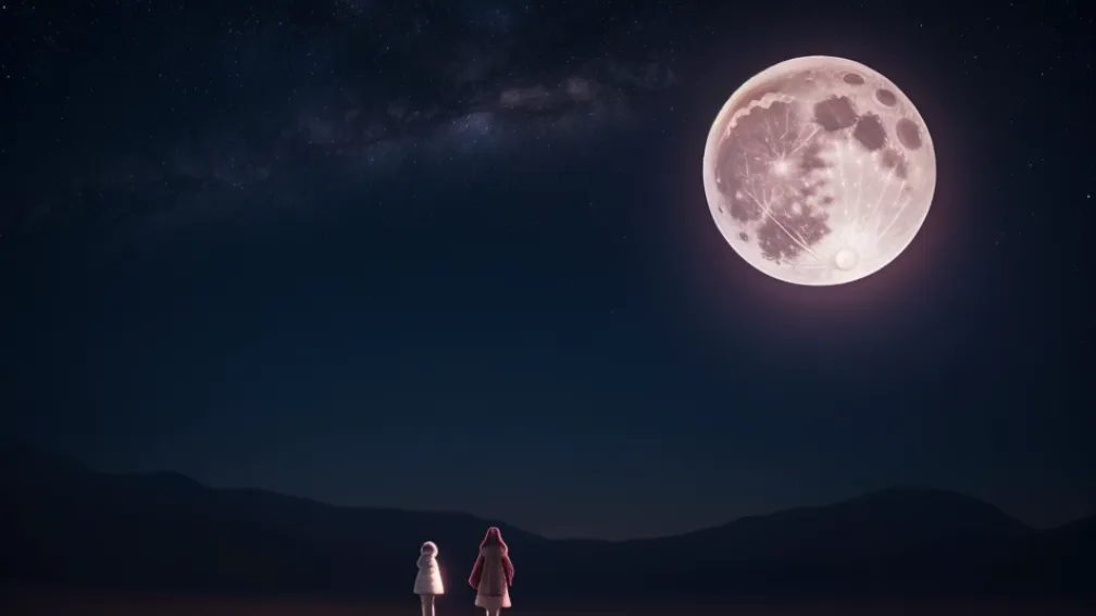Luna Căpșunie în splendoare maximă: Fenomenul astronomic rar poate fi văzut în această seară