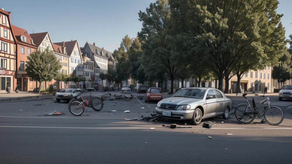 Accident în Hude, Germania: Șoferița (31) nu a văzut biciclistul (83) la viraj
