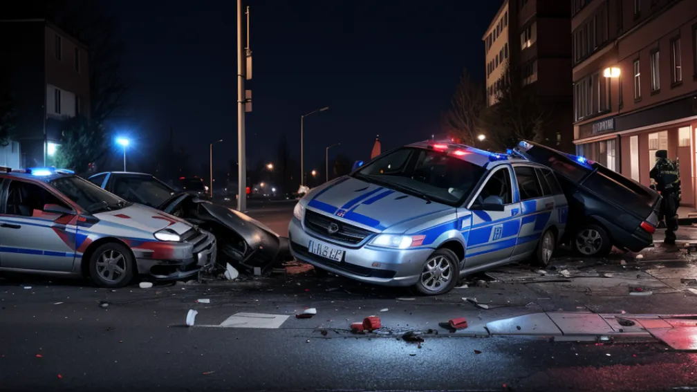 Accident fatal după un jaf în Germania: Mașina tâlharilor a intrat într-o casă, un mort