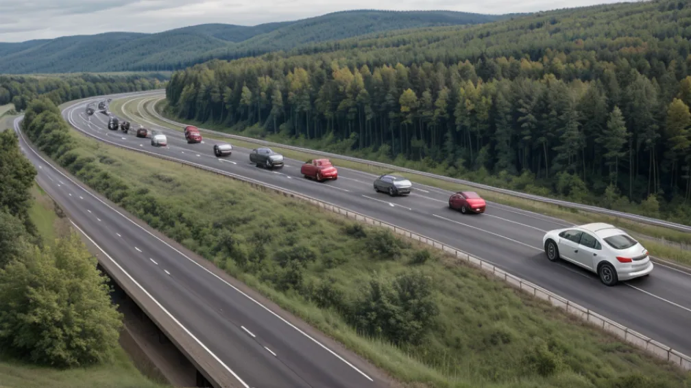 Șoferul a adormit la volan pe autostrada A65 din Germania și a provocat un accident
