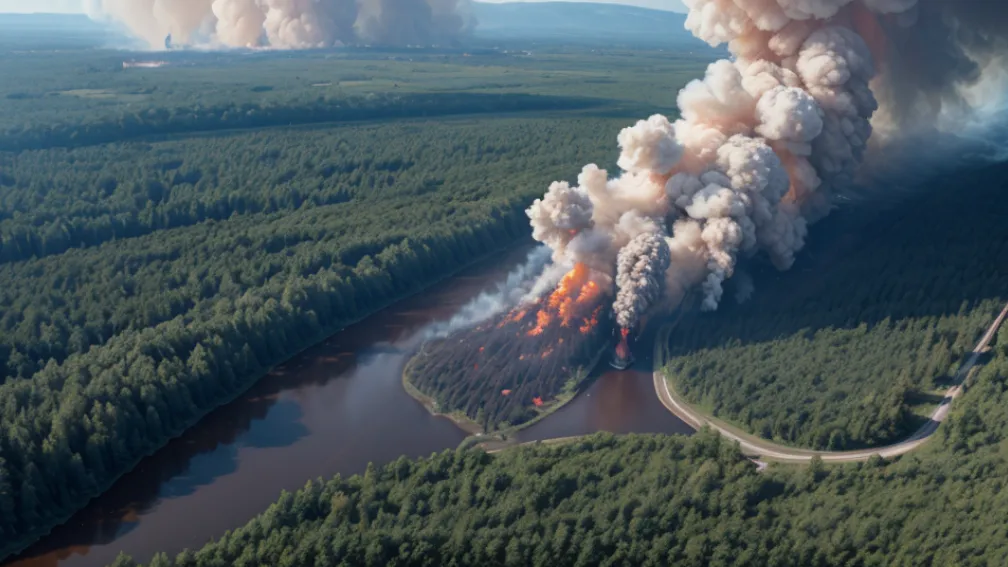 Incendiu major de pădure în Germania: 130 de pompieri luptă cu flăcările lângă lacul Möhnesee
