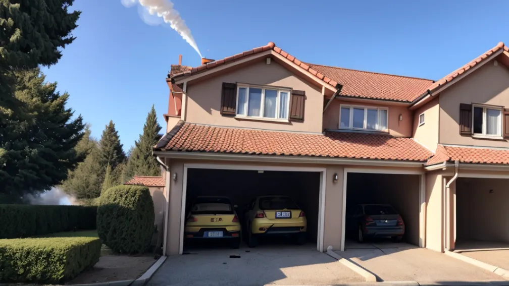 Incendiu la un garaj din Celle, Germania: Pompierii au intervenit rapid