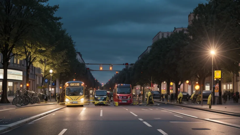 Ciclistă lovită de autobuz BVG la o intersecție din Berlin