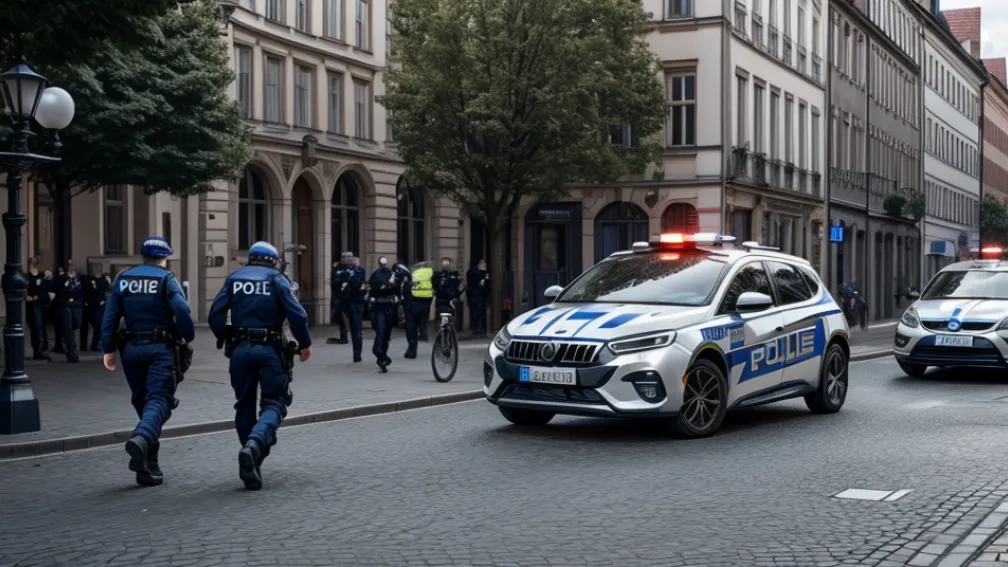 Un bărbat care striga pe stradă în Hagen, Germania, a fost arestat din cauza unui mandat de arestare