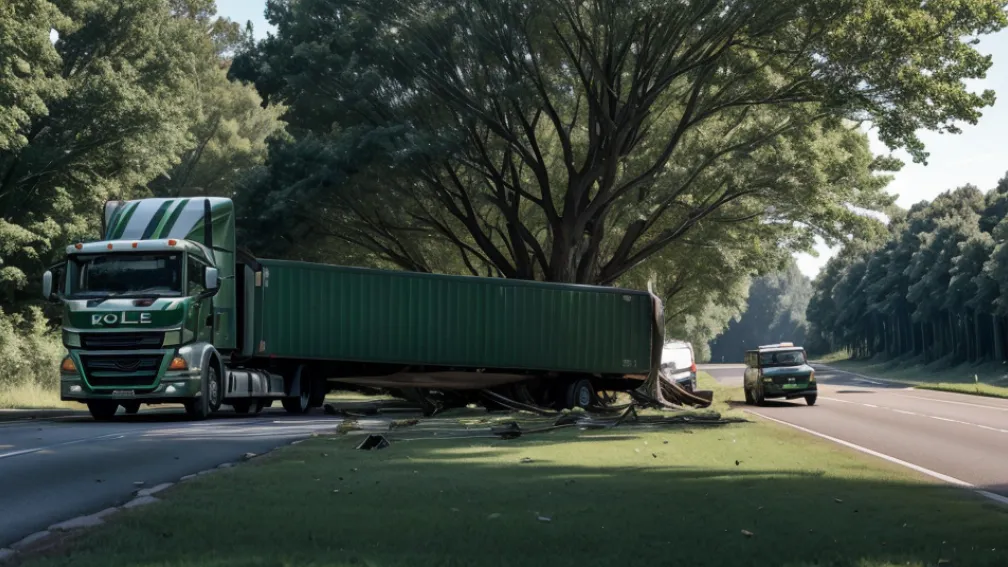 Accident cu pagube de 300.000 €: Poliția germană caută șoferul TIR-ului care a fugit de la locul faptei