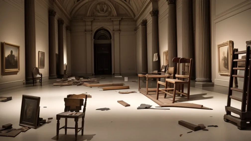 Cuplu a distrus accidental un scaun Van Gogh într-un muzeu în timp ce făcea o poză