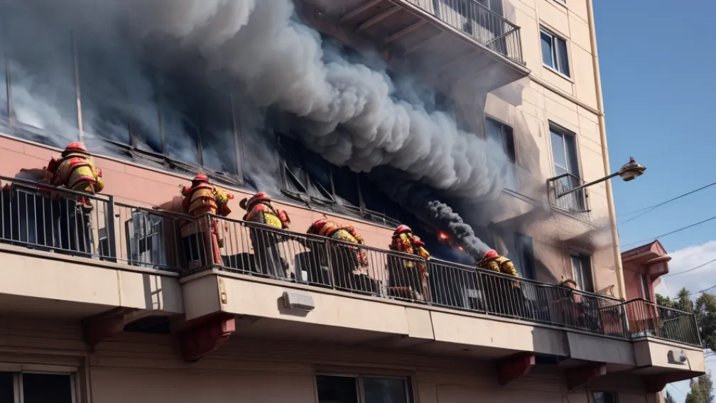 Incendiu pe un balcon în Berlin: Locatari evacuați, poliția investighează o posibilă incendiere intenționată