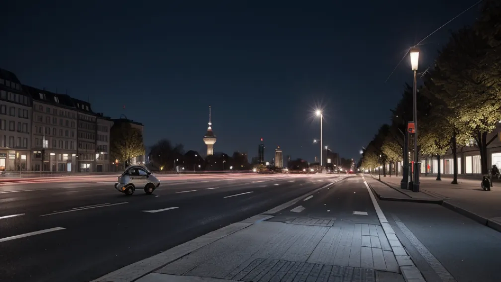 Incident bizar în Berlin: Un radar de viteză blocat cu trotinete electrice