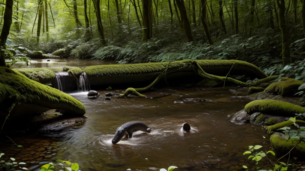 Anaconda uriașă descoperită într-un pârâu din Germania: Șarpele, capturat de pompieri și experți