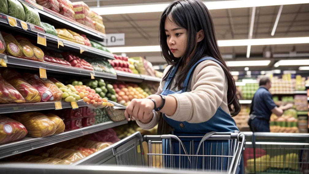Hoț prins la furat într-un supermarket din Germania a amenințat paznicul cu cuțitul