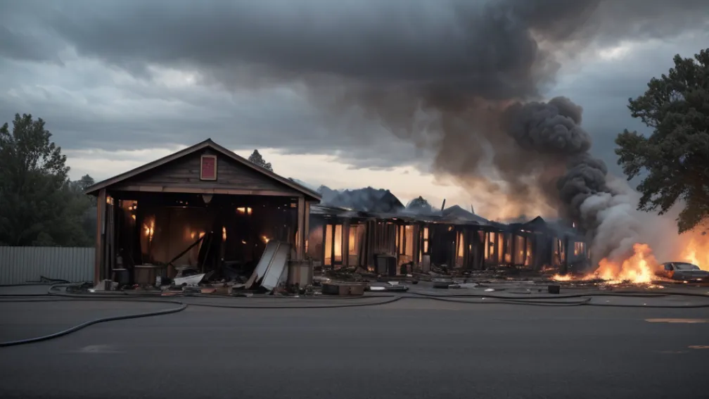 Incendiu la un magazin de bricolaj din Korbach: Sursa, posibil un dispozitiv cu flacără pentru buruieni