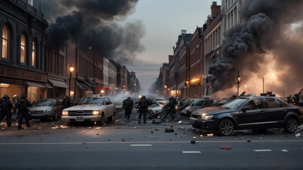 Irlanda de Nord: Revolte violente în Ballymena, case incendiate și zeci de polițiști răniți