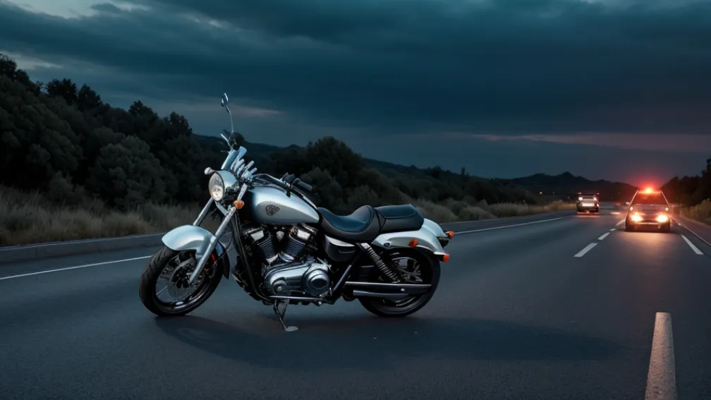 Urmărire ca-n filme în Germania: Motociclist fugea de poliție până i s-a golit rezervorul. Era fără permis și drogat
