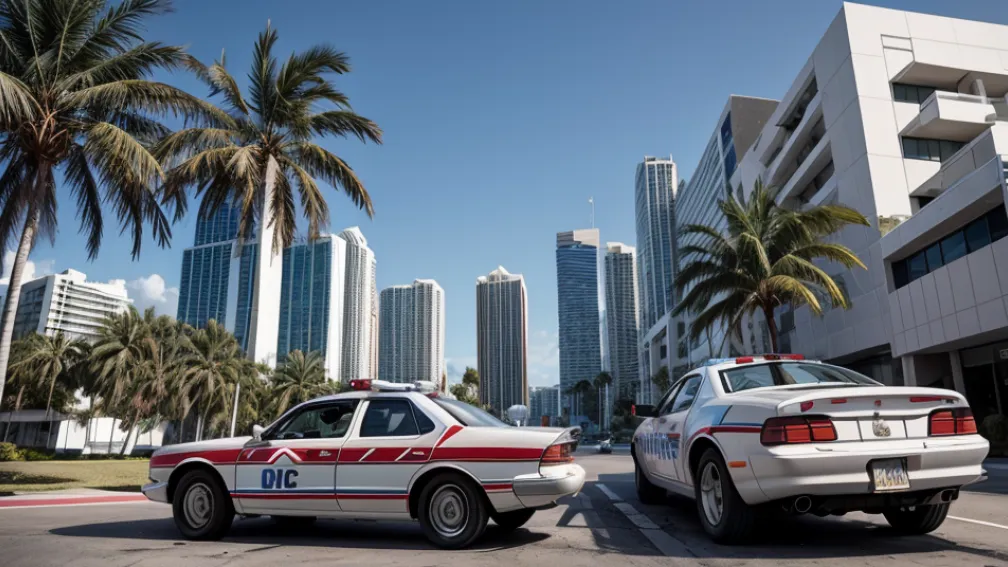 Escaladare în Miami: Polițistul a tras de pe capota mașinii în timpul unei urmăriri periculoase