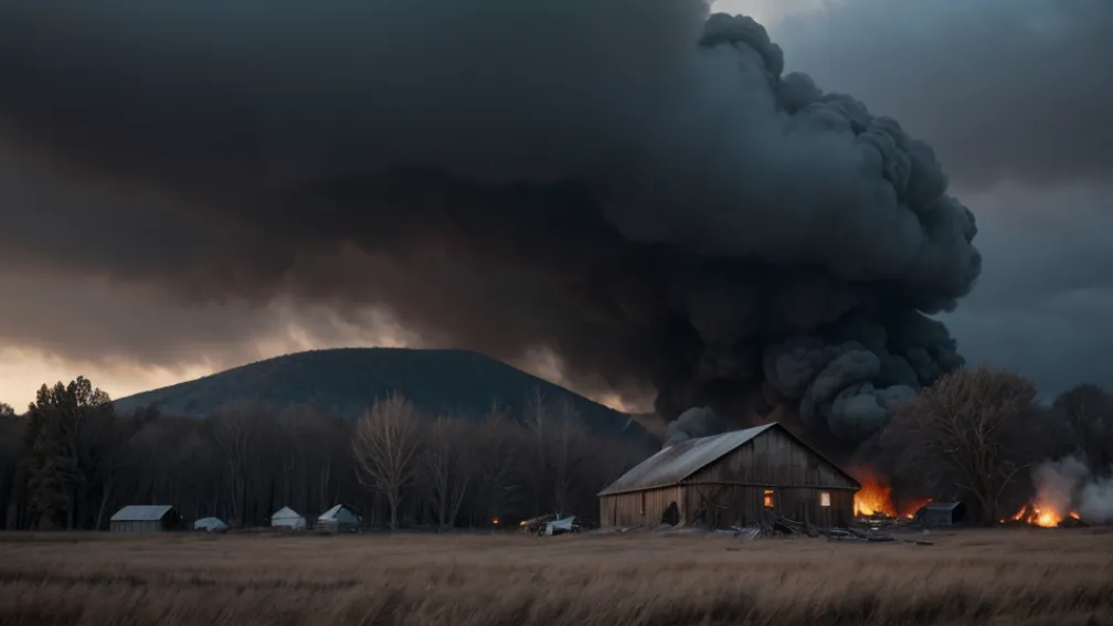 Incendiu violent la o fermă din Germania: Zeci de vite au pierit, pagube de 700.000 de euro